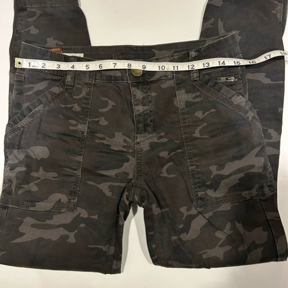 KUT FROM THE KLOTH ANKLE SKINNY CAMOUFLAGE SKINNY WITH ZIP ANKLE SIZE 2